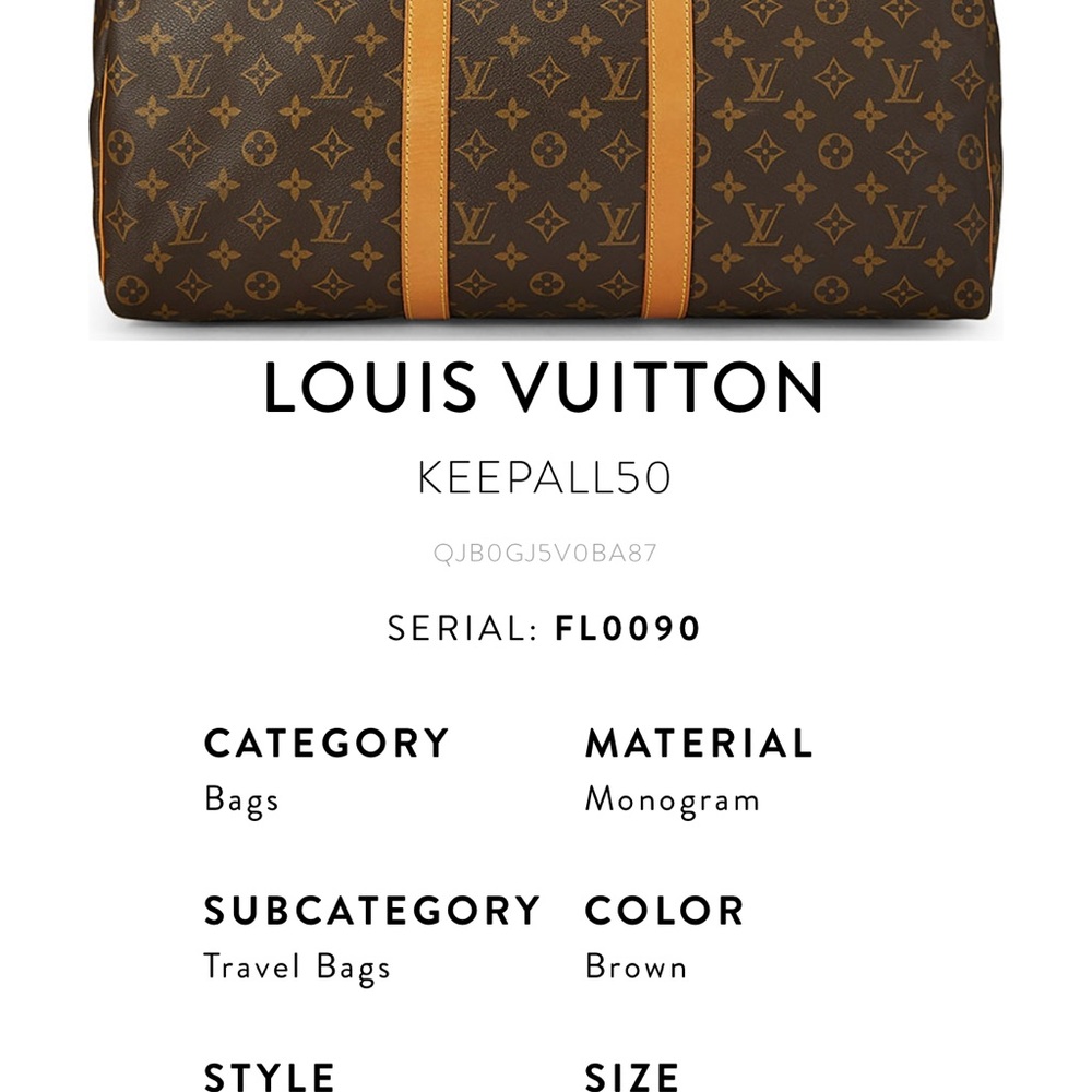 Louis Vuitton Brown and Orange Men's Bag - Picture 3 of 3